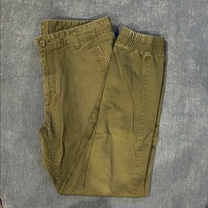 Men's Olive Green Casual Pants